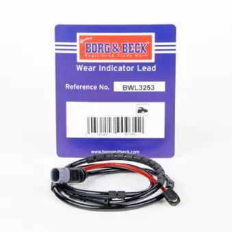 Contact d'avertissement, usure des plaquettes de frein BORG & BECK BWL3253