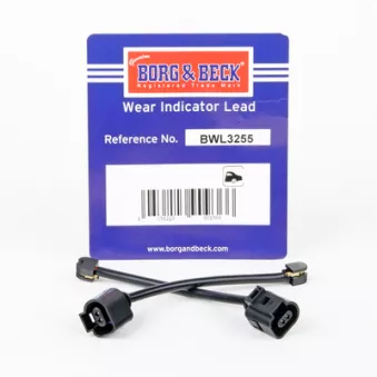 Contact d'avertissement, usure des plaquettes de frein BORG & BECK BWL3255
