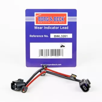 Contact d'avertissement, usure des plaquettes de frein BORG & BECK BWL3261