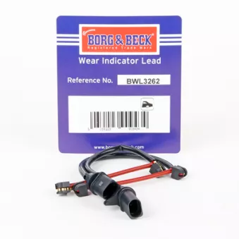 Contact d'avertissement, usure des plaquettes de frein BORG & BECK BWL3262