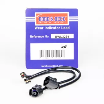 Contact d'avertissement, usure des plaquettes de frein BORG & BECK BWL3264