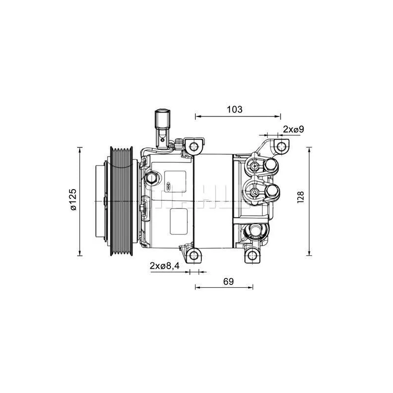 Compresseur, climatisation BV PSH 090.155.079.310