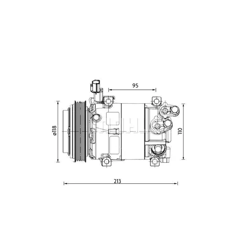 Compresseur, climatisation BV PSH 090.155.089.310