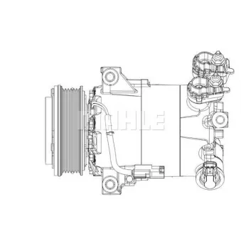 Compresseur, climatisation BV PSH 090.595.023.310