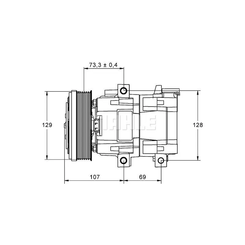 Compresseur, climatisation BV PSH 090.595.031.310