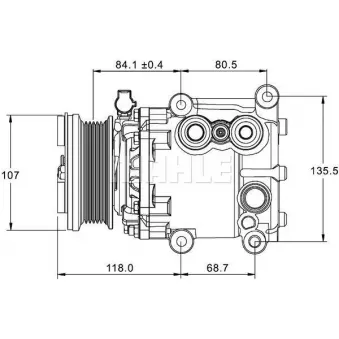 Compresseur, climatisation BV PSH 090.595.059.310