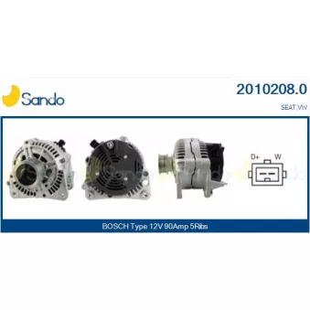 Alternateur SANDO 2010208.0