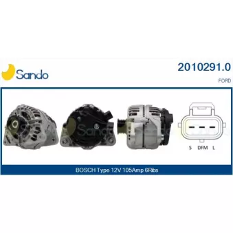 Alternateur SANDO 2010291.0