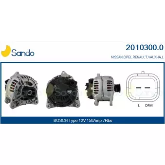 Alternateur SANDO 2010300.0
