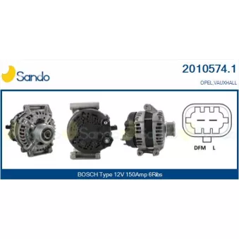 Alternateur SANDO 2010574.1