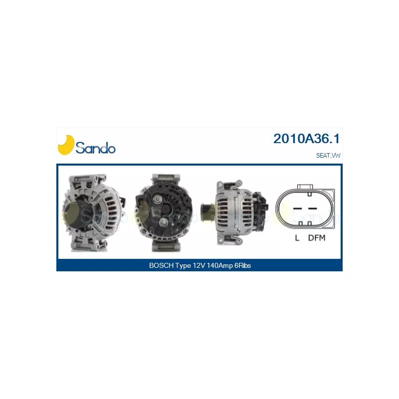 Alternateur SANDO 2010A36.1