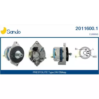 Alternateur SANDO 2011600.1