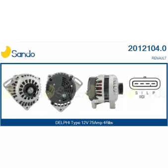Alternateur SANDO 2012104.0