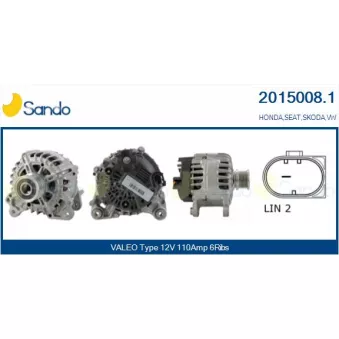 Alternateur SANDO 2015008.1