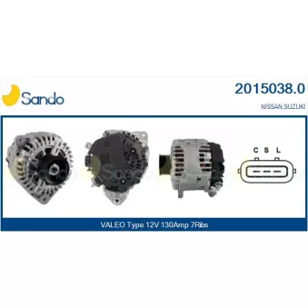 Alternateur SANDO 2015038.0