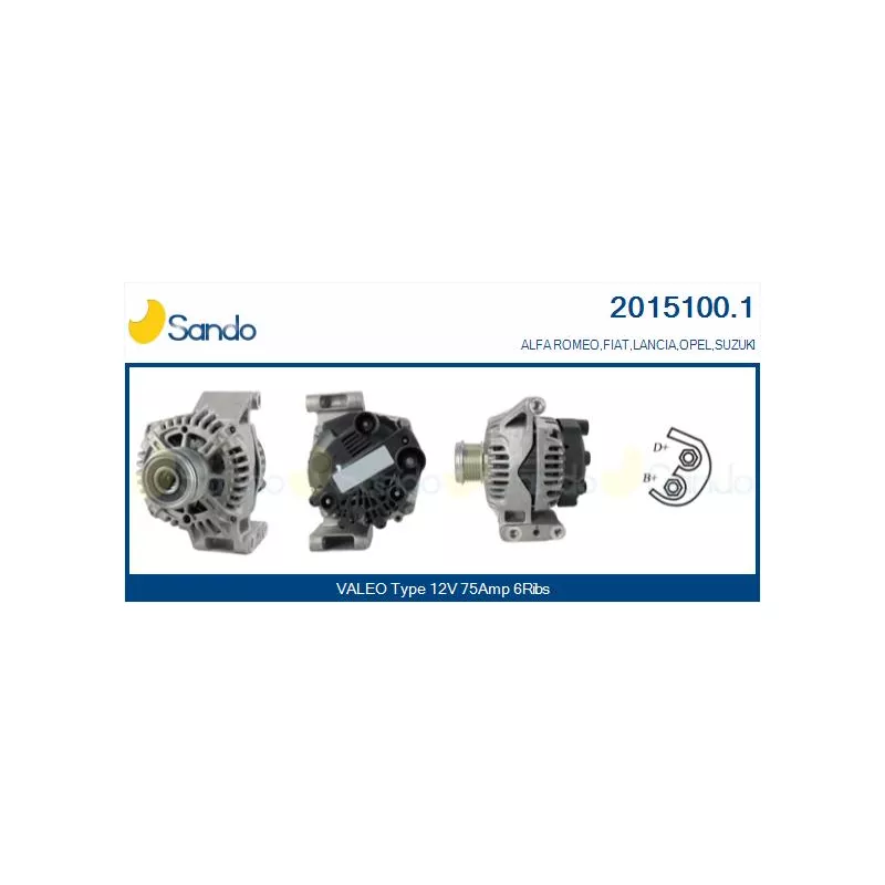 Alternateur SANDO 2015100.1
