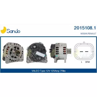 Alternateur SANDO 2015108.1