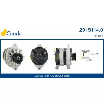 Alternateur SANDO 2015114.0