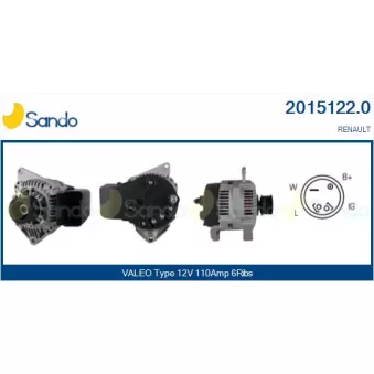 Alternateur SANDO 2015122.0