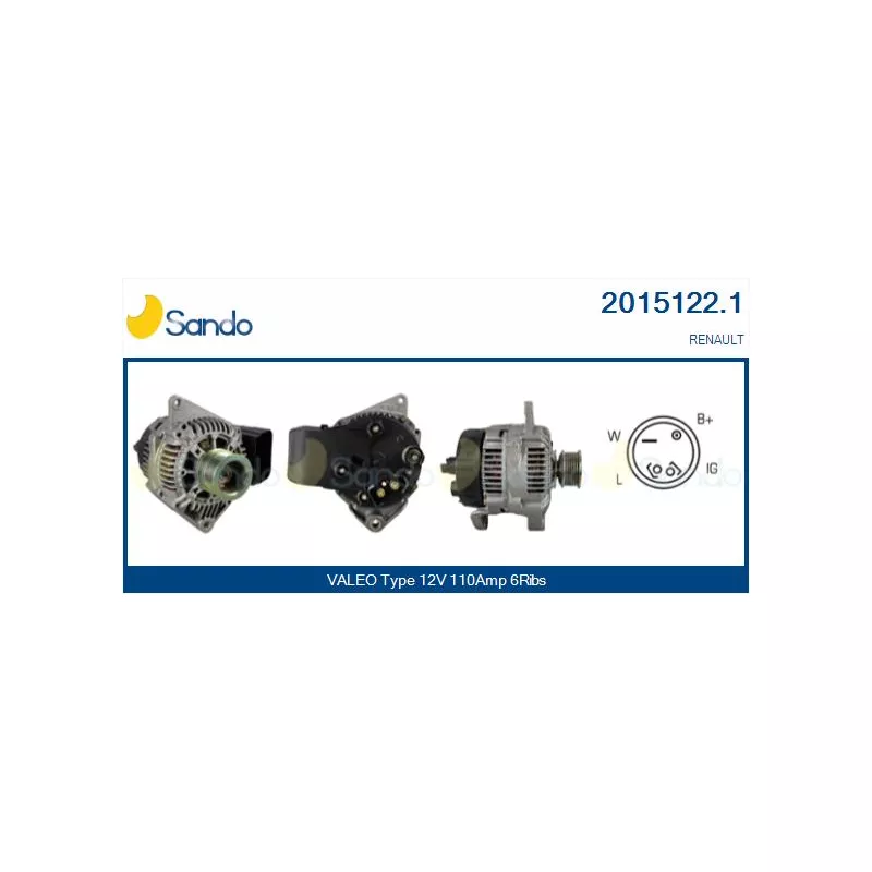 Alternateur SANDO 2015122.1