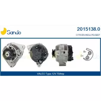 Alternateur SANDO 2015138.0
