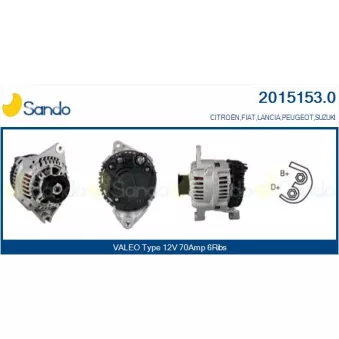 Alternateur SANDO 2015153.0