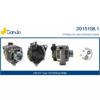 Alternateur SANDO 2015158.1