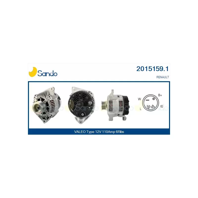 Alternateur SANDO 2015159.1