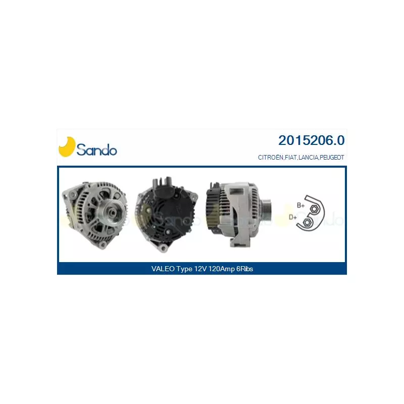 Alternateur SANDO 2015206.0