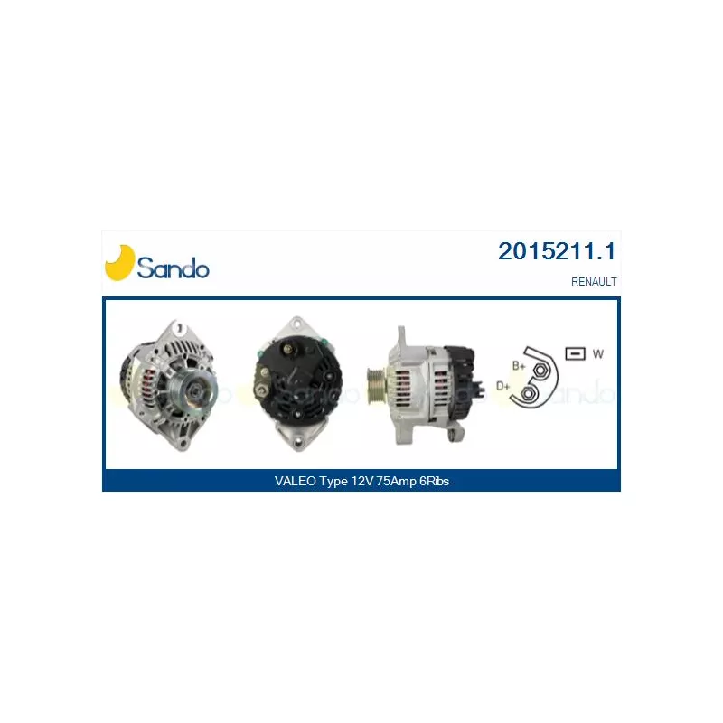 Alternateur SANDO 2015211.1