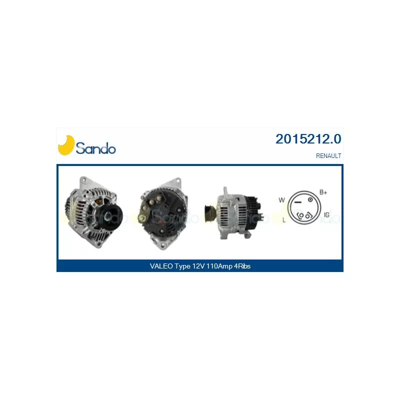 Alternateur SANDO 2015212.0