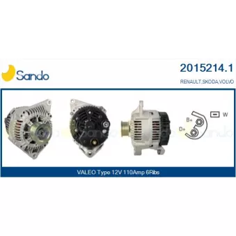 Alternateur SANDO 2015214.1