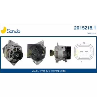 Alternateur SANDO 2015218.1