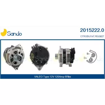 Alternateur SANDO 2015222.0