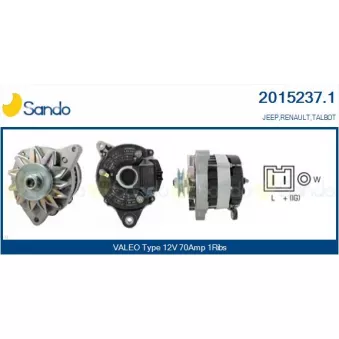 Alternateur SANDO 2015237.1