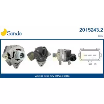 Alternateur SANDO 2015243.2