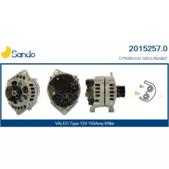 Alternateur SANDO 2015257.0