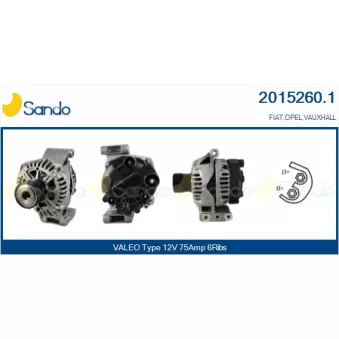 Alternateur SANDO 2015260.1