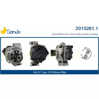 Alternateur SANDO 2015261.1