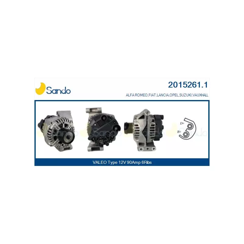 Alternateur SANDO 2015261.1