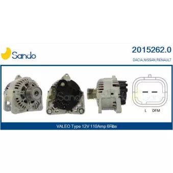 Alternateur SANDO 2015262.0