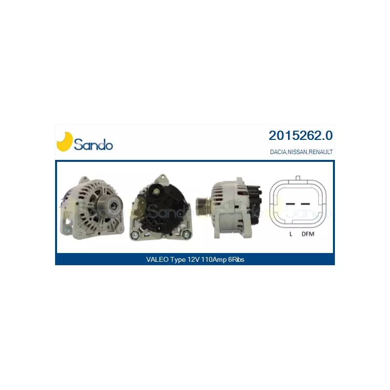 Alternateur SANDO 2015262.0