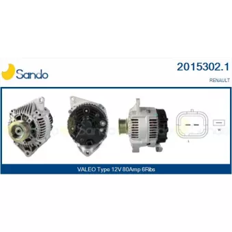 Alternateur SANDO 2015302.1