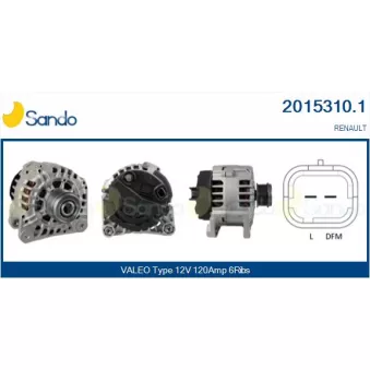 Alternateur SANDO 2015310.1