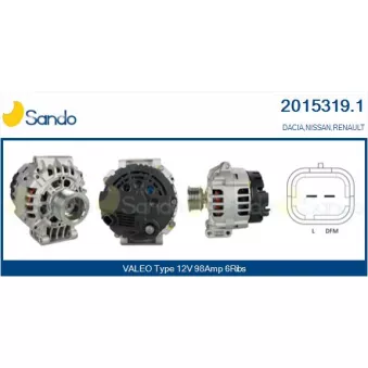 Alternateur SANDO 2015319.1