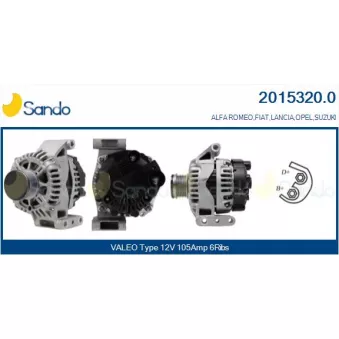 Alternateur SANDO 2015320.0