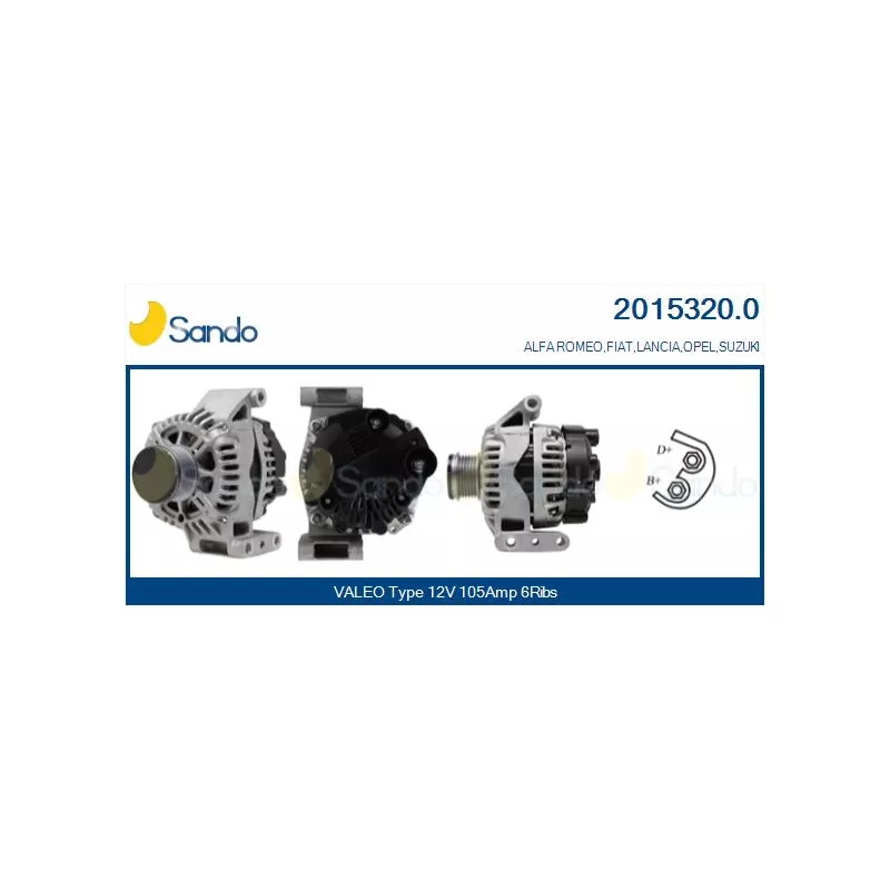 Alternateur SANDO 2015320.0