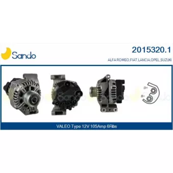 Alternateur SANDO 2015320.1