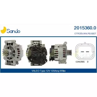 Alternateur SANDO 2015360.0