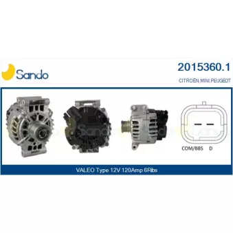 Alternateur SANDO 2015360.1